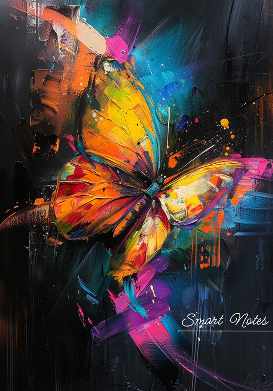 Smart Notes Inspirational Butterfly notebook cover